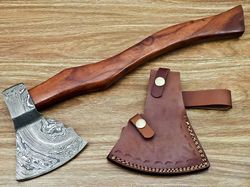 custom handmade damascus axe