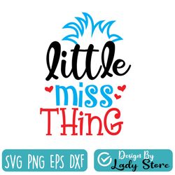 little miss thing dr seuss svg, svg, dxf, cricut, silhouette cut file, instant download
