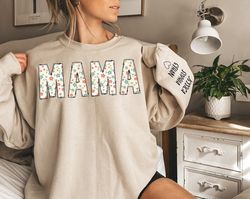 mom birthday hoodie - new mom sweater - mother's day sweatshirt - new mom gift - personalized mama sweatshirt with kid n