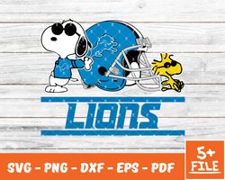 Detroit Lions Snoopy Nfl Svg , Snoopy NfL Svg, Team Nfl Svg 12