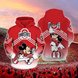 ohio state buckeyes mickey 3d hoodie for men for women all over printed hoodie