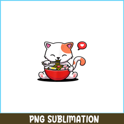 kitty enjoy ramen png, anime manga png, japanese food png