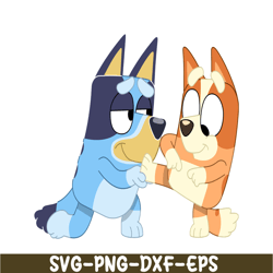 bluey and bingo playing svg png dxf eps bluey cartoon svg bluey siblings svg