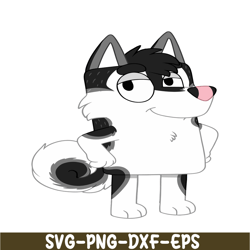 bluey wolf style svg png pdf bluey character svg bluey svg