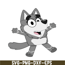 surprised wolf svg png pdf bluey wolf svg bluey character svg