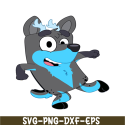 bluey blue coloring svg png pdf