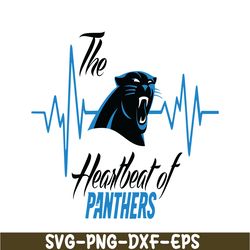 the heartbeat of panthers svg, football team svg, nfl lovers svg nfl229112301