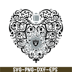 raiders love heart svg png dxf eps, football team svg, nfl lovers svg nfl2291123133