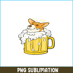 corgi dog beer drinking png drinking party png corgi and beer png