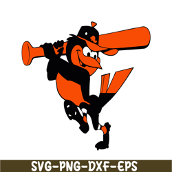 baltimore orioles iconic bird svg png dxf eps ai, major league baseball svg, mlb lovers svg mlb30112332