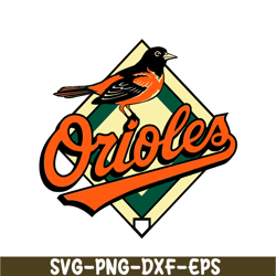 orioles diamond shaped logo svg png dxf eps ai, major league baseball svg, mlb lovers svg mlb30112333