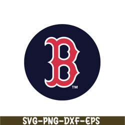 boston red sox b logo svg png dxf eps ai, major league baseball svg, mlb lovers svg mlb30112339