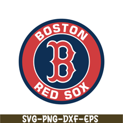 boston red sox the red logo svg png dxf eps ai, major league baseball svg, mlb lovers svg mlb30112343