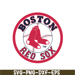 boston red sox red white logo svg png dxf eps ai, major league baseball svg, mlb lovers svg mlb30112345