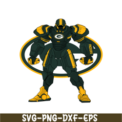 robot packers png, football team png, robot nfl png