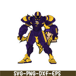 robot vikings png, football team png, robot nfl png