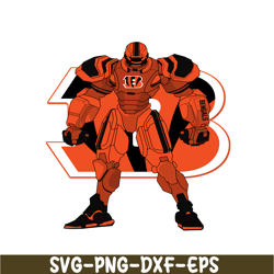 robot bengals png, football team png, robot nfl png