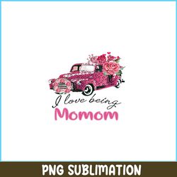 i love being momom png, pink valentine png, valentine holidays png