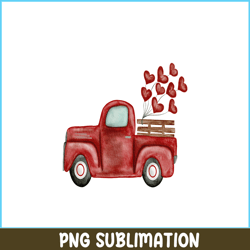 red vintage truck png, sweet valentine png, valentine holidays png