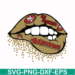 san francisco 49ers lip svg, 49ers lip svg, nfl svg, png, dxf, eps digital file nfl0710202011l