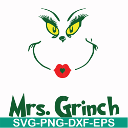 Mrs. Grinch svg, png, dxf, eps file DR00039