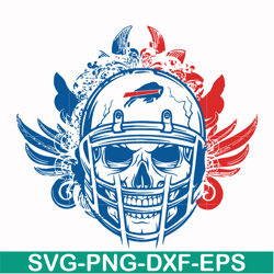 Buffalo Bills skull svg, Bills skull svg, Nfl svg, png, dxf, eps digital file NFL13102030L