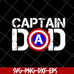 captain dad svg, fathers day svg, png, dxf, eps digital file ftd28042112