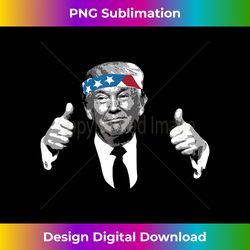 donald trump thumbs up american flag bandana - crafted sublimation digital download - customize with flair