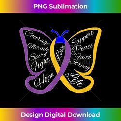 fight bladder cancer awareness butterfly - eco-friendly sublimation png download - lively and captivating visuals