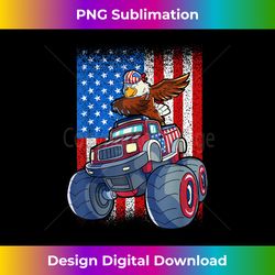 Dabbing Eagle Monster Truck 4th Of July Boys American Flag - Chic Sublimation Digital Download - Tailor-Made for Sublimation Craftsmanship