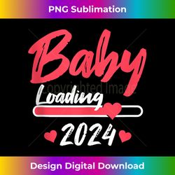baby loading 2024 pregnancy announcement. baby 2024 tank top - sublimation-optimized png file - challenge creative boundaries
