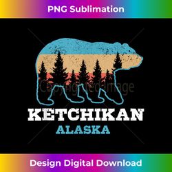 ketchikan alaska vintage grizzly bear nature souvenir gift - bespoke sublimation digital file - ideal for imaginative endeavors