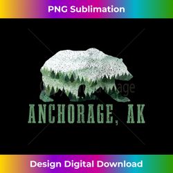 anchorage alaska grizzly bear nature hiking camping hiker - chic sublimation digital download - channel your creative rebel