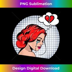 pop art, pop art love. pop art women cry. - artisanal sublimation png file - chic, bold, and uncompromising