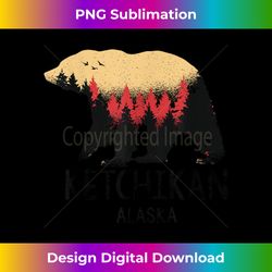 ketchikan alaska vintage grizzly bear nature souvenir gift - minimalist sublimation digital file - animate your creative concepts