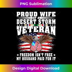 proud wife of desert storm veteran - military vet's spouse - sophisticated png sublimation file - enhance your art with a dash of spice
