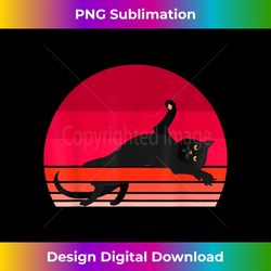 cats 365 retro black cat - sublimation-optimized png file - striking & memorable impressions