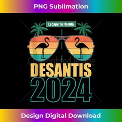 desantis 2024 election escape to florida sunglasses flamingo tank top - bespoke sublimation digital file - chic, bold, and uncompromising