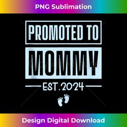 promoted to mommy est 2024 pregnancy baby announcement 2024 tank top - minimalist sublimation digital file - elevate your style with intricate details