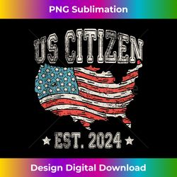 us citizen est 2024 us flag immigrant citizenship american tank top 1 - eco-friendly sublimation png download - customize with flair