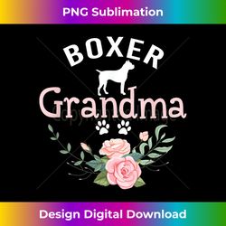 boxer grandma dog gifts womens boxer dog pet lover christmas - bohemian sublimation digital download - chic, bold, and uncompromising