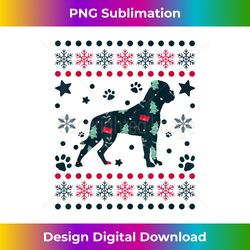 boxer christmas dog pattern boxer dog owner - deluxe png sublimation download - tailor-made for sublimation craftsmanship