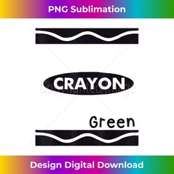 green-crayon graphic halloween costume group team matching - vibrant sublimation digital download - reimagine your sublimation pieces