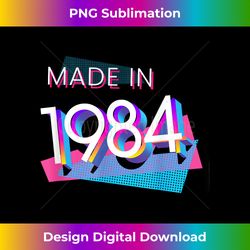 made in 1984 retro 80s style birthday year custom graphic - bohemian sublimation digital download - elevate your style with intricate details