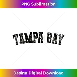 vintage tampa bay florida distressed bold black text apparel - sophisticated png sublimation file - enhance your art with a dash of spice