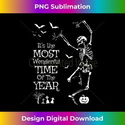skeleton halloween itu2019s the most wonderful time of the year - futuristic png sublimation file - challenge creative boundaries