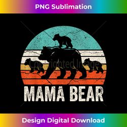 mama bear 3 cubs mama bear t funny mom 3 kid - timeless png sublimation download - lively and captivating visuals