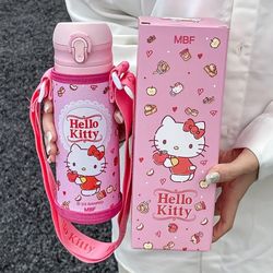 hello kitty cup 16.23oz straw or direct drinking water cup cute high value portable cup christmas gift with cup cove