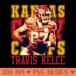 travis kelce pop art graphic - png download pack