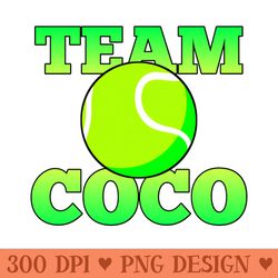 coco gauff - digital png graphics